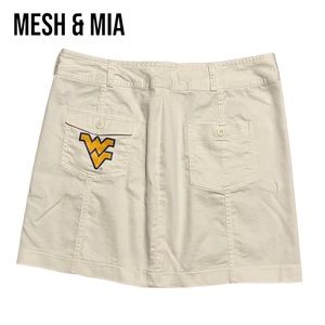 Meesh & Mia WEST VIRGINIA UNIVERSITY MOUNTAINEERS Bling Mini Skirt Medium EUC
